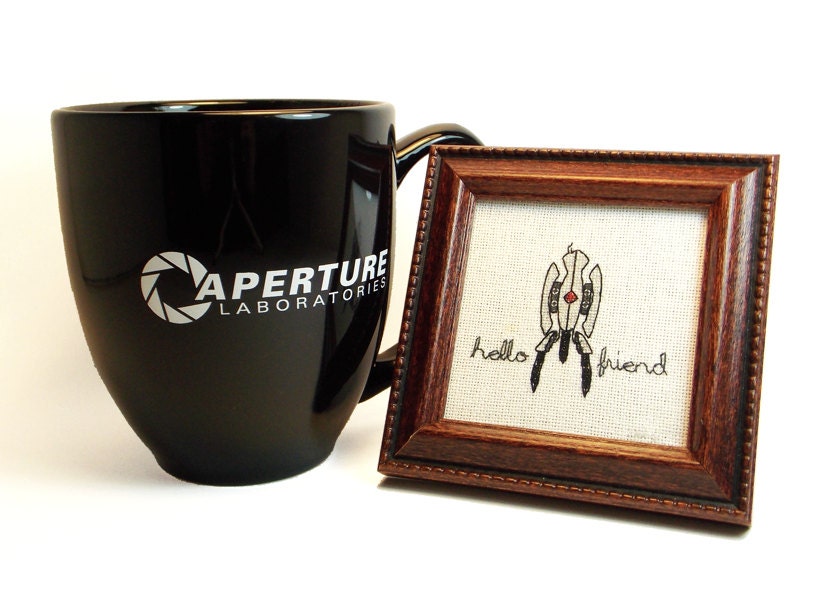 Hello Friend - Portal Turret Cross Stitch