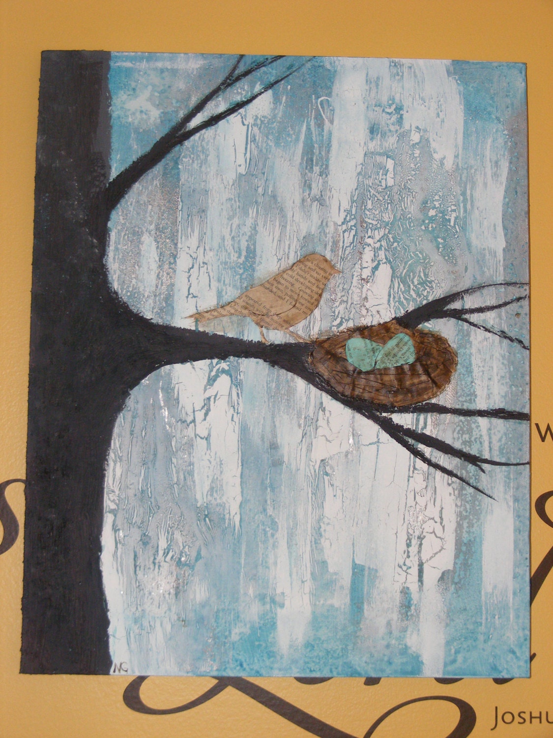 Words Take Flight Mixed Media Canvas