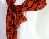 Chiffon skull stripes large and small.shawl/wrap/scarf/accessory/hijab/gift/women gift/pashmina/scarves/lightweight/fashion
