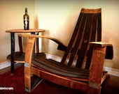 Wine Barrel Adirondack Chair