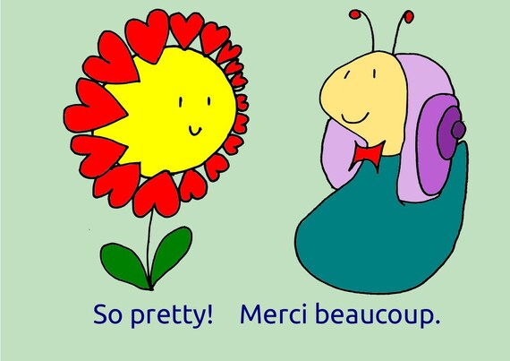Buy e greeting cards for kids - Handsome Snail, PRINTABLE greeting card, Personalized Kids art