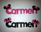 Personalized Mickey Mouse Name Cricut die cuts Disney World