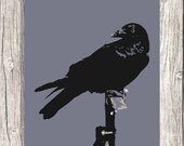 Blue Bird Decoration - Animal Design Art - Wall Decor, Home Decor - Nature Picture - Printable Digital File