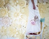 Rustic hand painted wooden chair