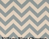 10x72 Table Runner in Village Blue Chevron
