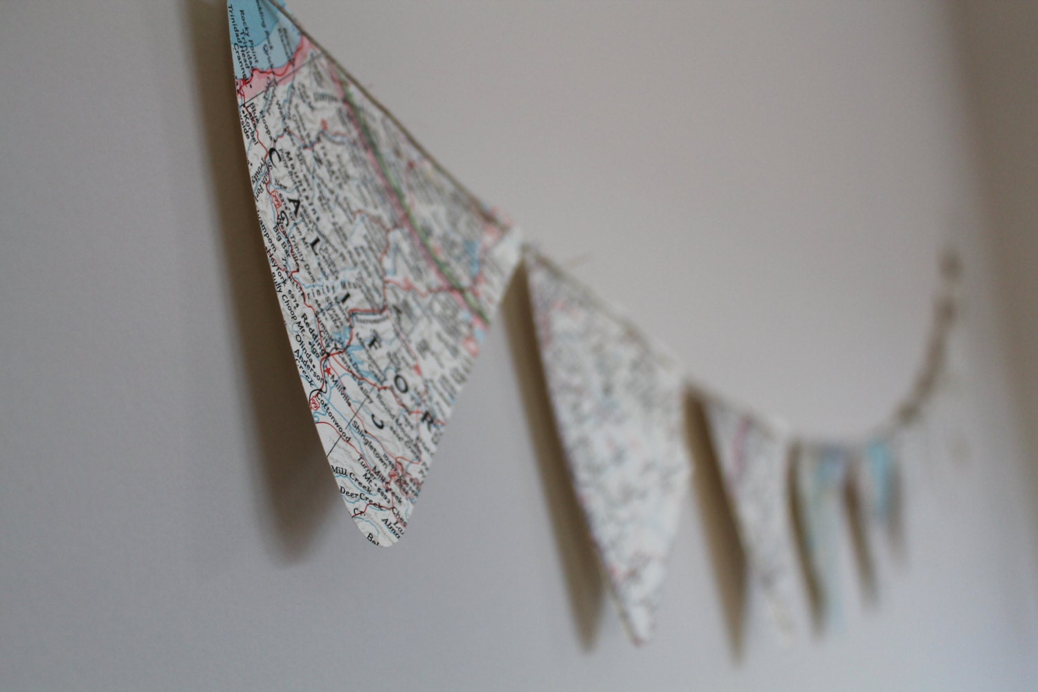 Travel Map Paper Banner