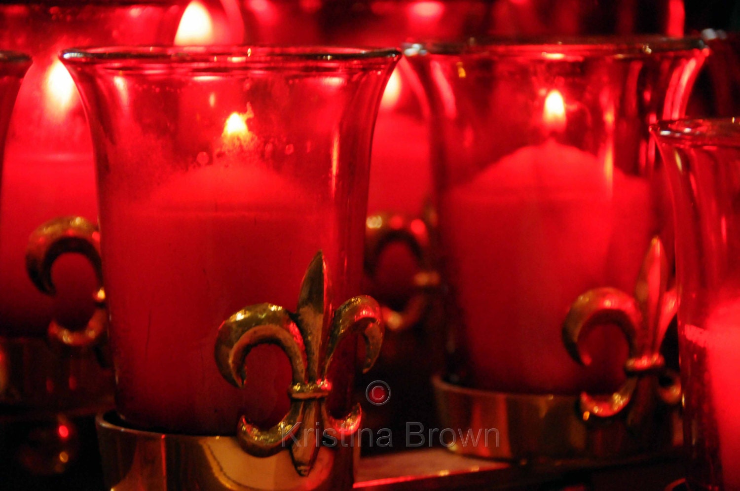 Still Life Photography Lit Candles Photo Glow Red Gold Light Art Print Photograph Home Decor Wall Art - SilverBirdBoutique