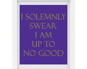 40% OFF SALE Harry Potter Quote, Childrens Print, Inspirational Print, Humorous, Purple and Gold, Customizable, 8 x 10 Print