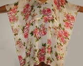Pink Flower Indian Tribal Kaftan Summer dress,  Caftan, Maxi dress, Beach wear, Maternity Dress.