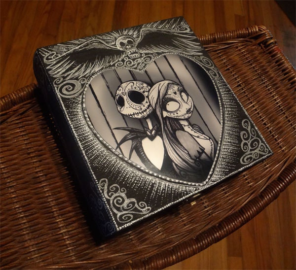 Day of the Dead Nightmare Before Christmas Jack & Sally Lowbrow Art Box
