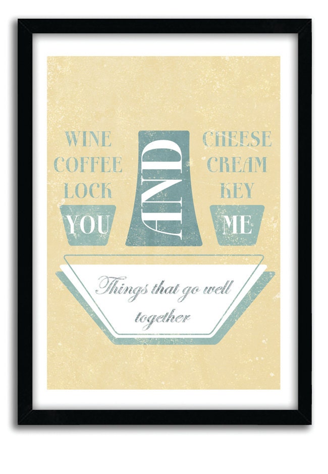 Romantic Love Print, Quote Print,  couple poster print, Wedding Anniversary Gift, Engagement Couple Gift, Wall decor Print 8x10