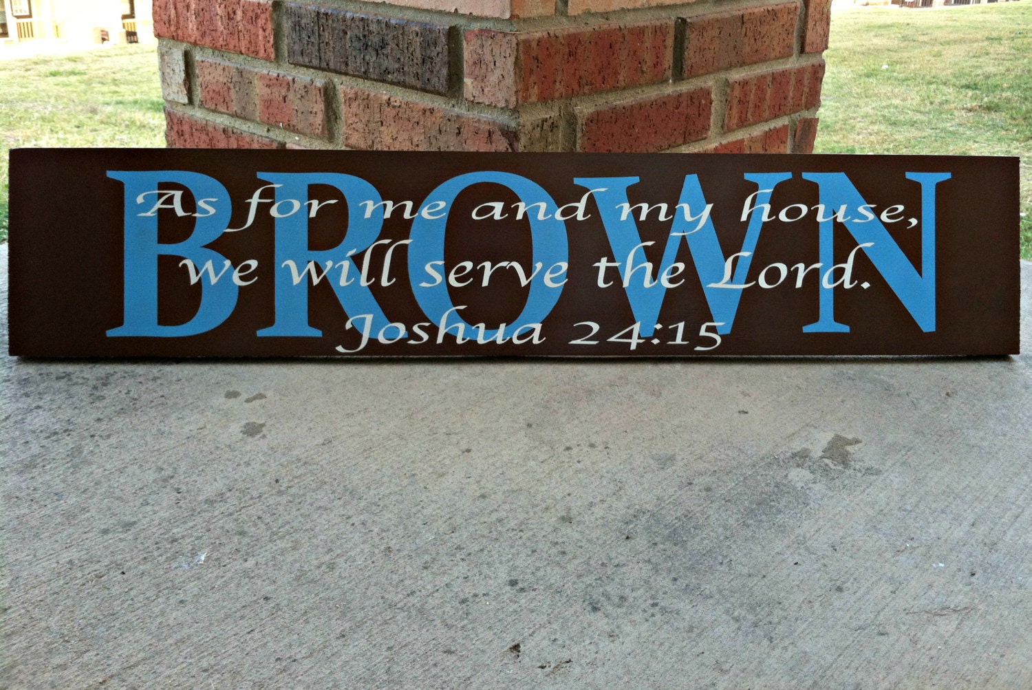 Name and Bible Verse Personalized Wooden Sign - Custom Handmade Wall Decor
