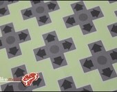 8bit D-Pads Sage - One Fat Quarter of Nintendo themed Kona Cotton Fabric