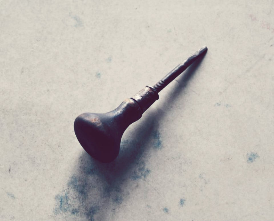 Antique Screwdriver, Antique Tools, Collectibes, Miniature Antique Screwdriver, Rustic, Primitive