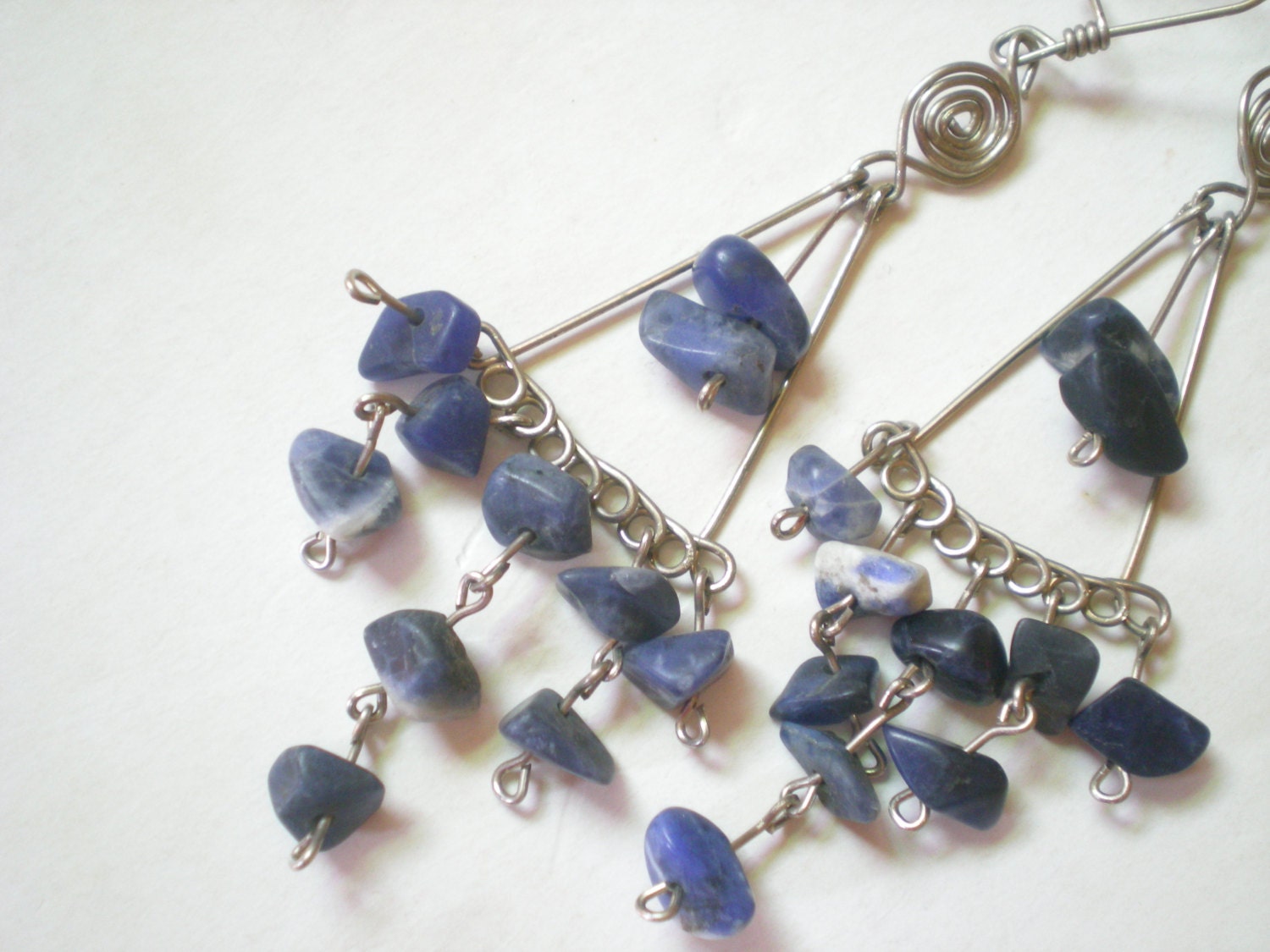 Blue Gemstone Earrings