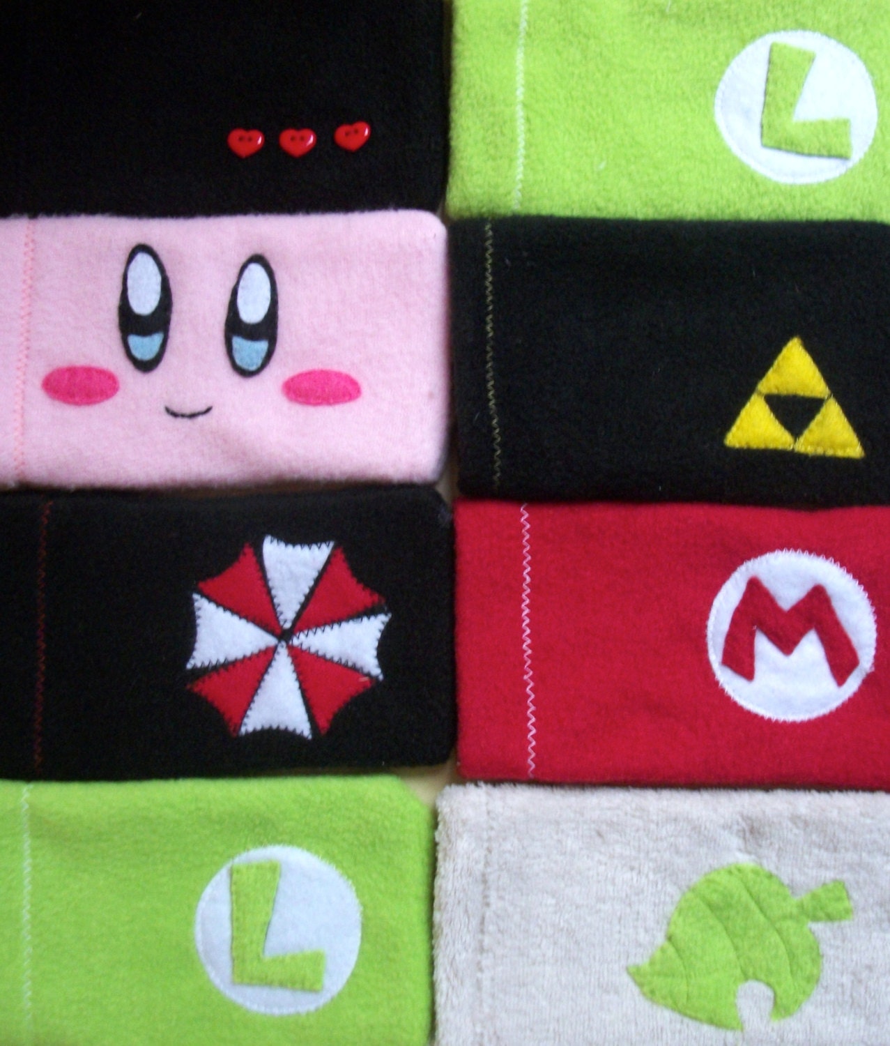 Nintendo 3DS Pouches: Kirby, Mario, Luigi, Resident Evil, Zelda, Animal Crossing