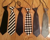 Black white Formal ties for baby boy newborn infant toddler for wedding photo prop birthday parties Christmas Halloween baptism
