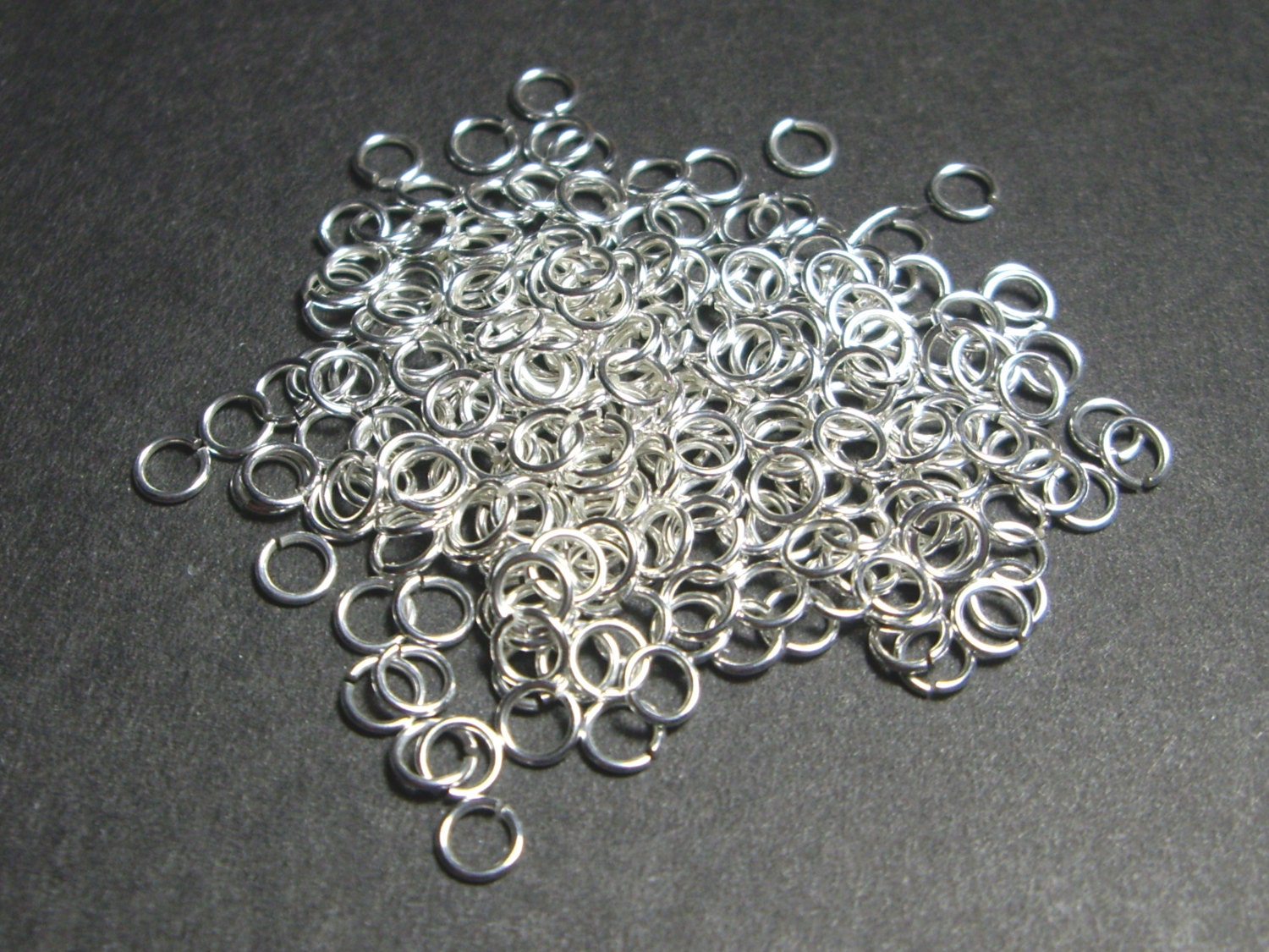 Silver Plated Open Round Jump Ring Findings,22 Gauge,6mm,100 Pcs
