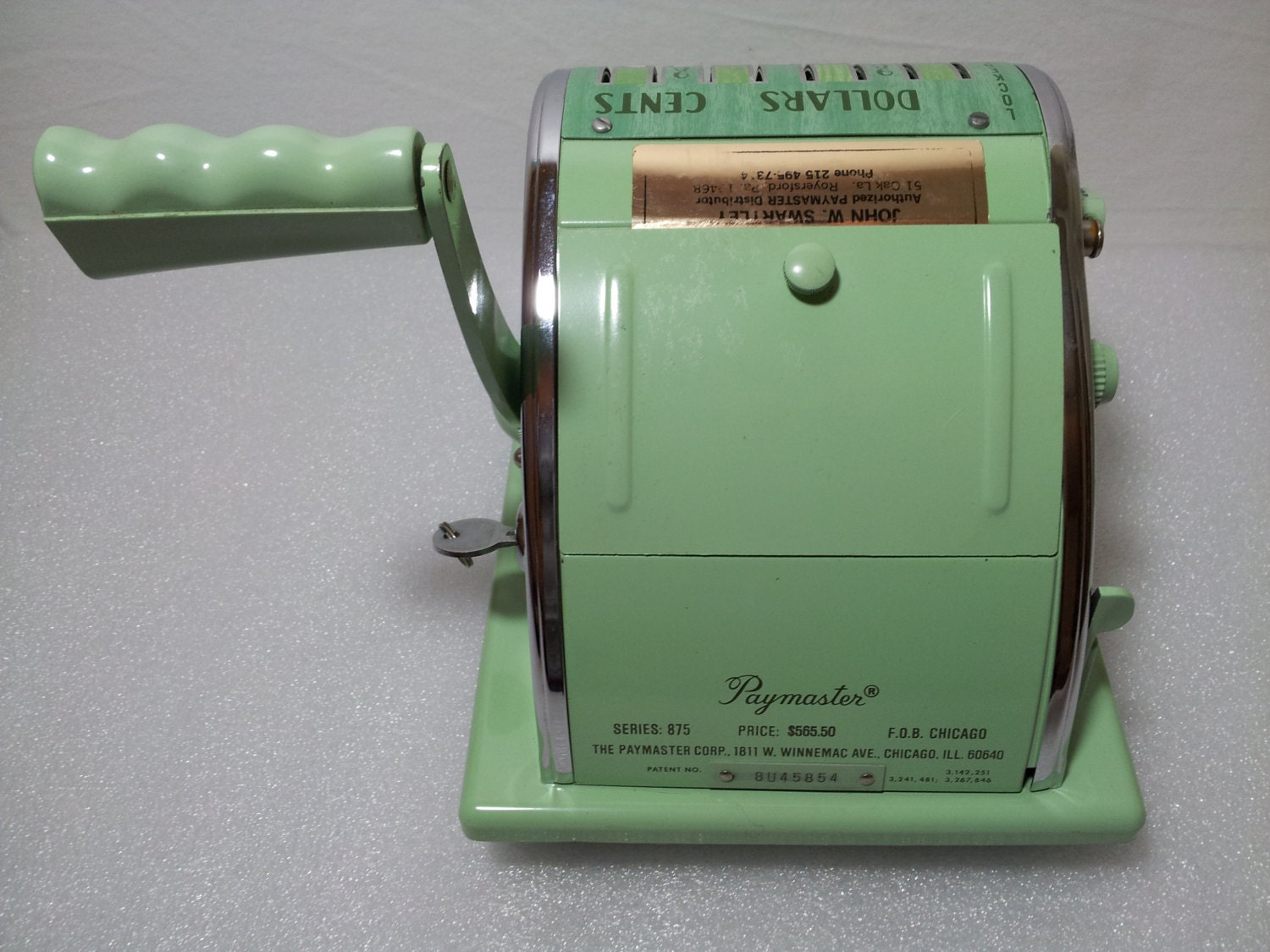 Vintage Paymaster Series 875 Ribbon Writer and Signer