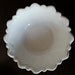Vintage Wild Rose Pattern Milk Glass Bowl By Indiana Glass