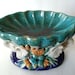 Vintage Ceramic Pottery Centerpiece Bowl With Elephant Heads