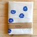 Geometric Blue Cotton Tote Eco Friendly Hand Painted Bag