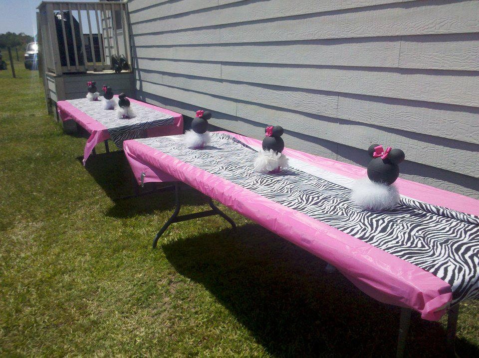 ONE Minnie Mouse Centerpiece-Minnie Head Silhouette for Birthday parties, baby shower, wedding shower Disney inspired centerpieces