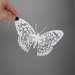 Butterfly Paper Cut Art - intricate white butterfly artwork - insect paper art - garden art