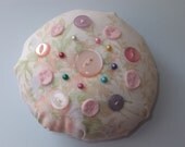 Pastel Floral Vintage Fabric Pin Cushion