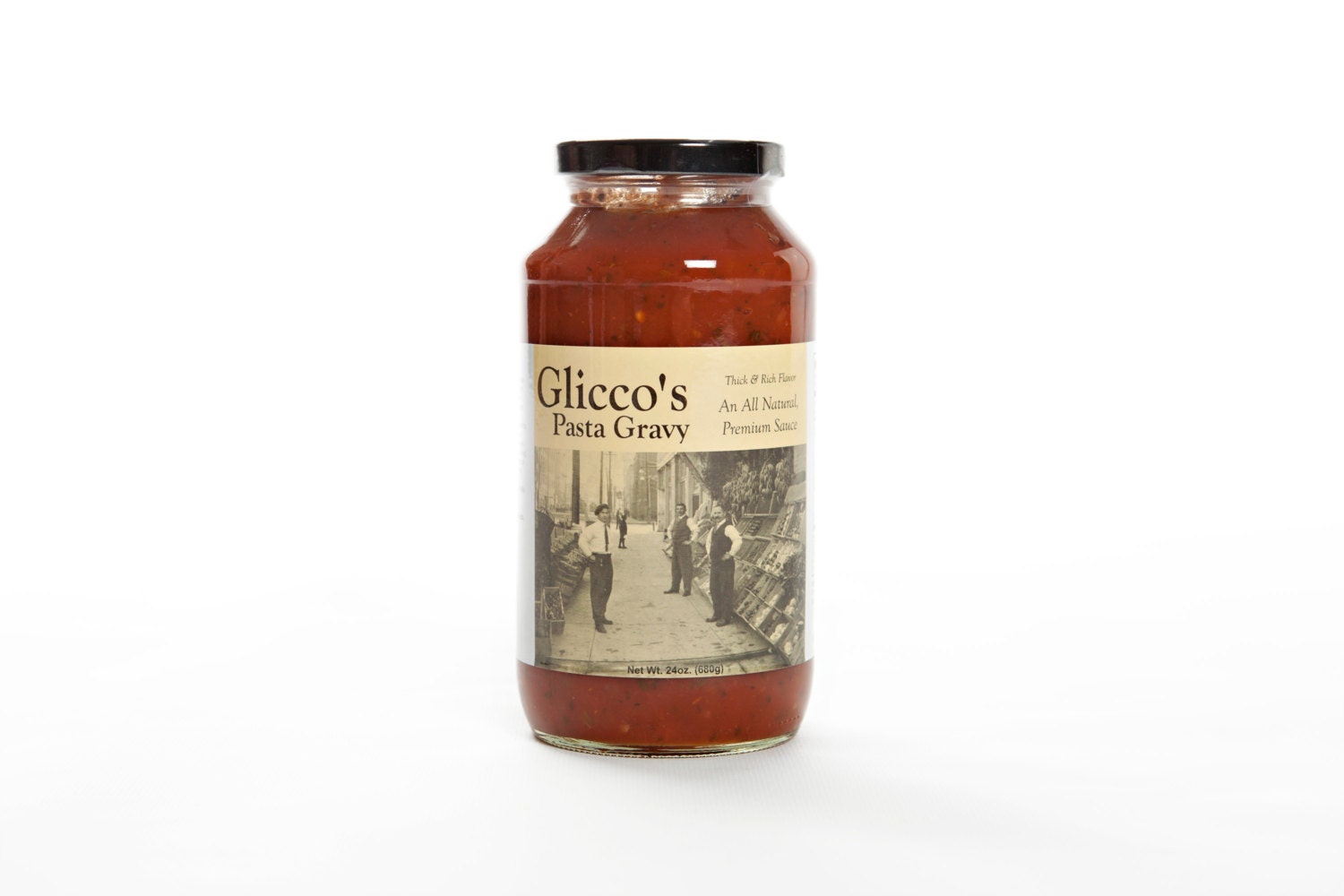 Glicco's Pasta Gravy - An all-natural, premium sauce prepared thick & rich for 4 generations with old world taste