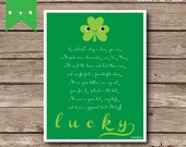 Art & Decor Digital Art Illustration : St. Patrick's Day Lucky Clover Quote Il_170x135
