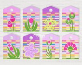 Purple Printable Gift Tags Spring Flowers Mother's Day Easter Printables instant download Il_170x135