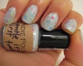 Handmade Nail Polish - Gentle....It's my first time - mini bottle  - polish - micro glitter - lacquer