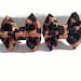 Grvced Cheetah Print Stud Bow Earrings