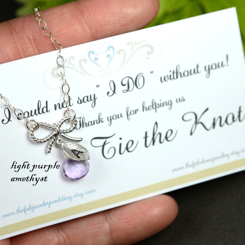 Initial BRACELET.Personalized birthstone .Initial.Charm.Monogrammed Gifts.Bridesmaid gifts.wedding bridal jewelry .silver bow , knot, purple
