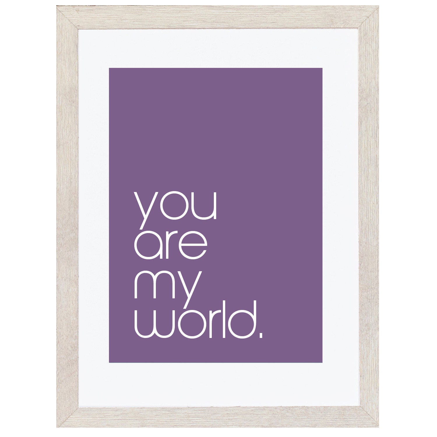 You Are My World Nursery Print 8x10 or 5x7 Printable Art