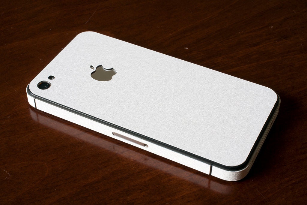 Textured White Iphone skin for  4 - 4s - 5