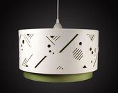 Lampshade made of wood with cut-outs / Handmade