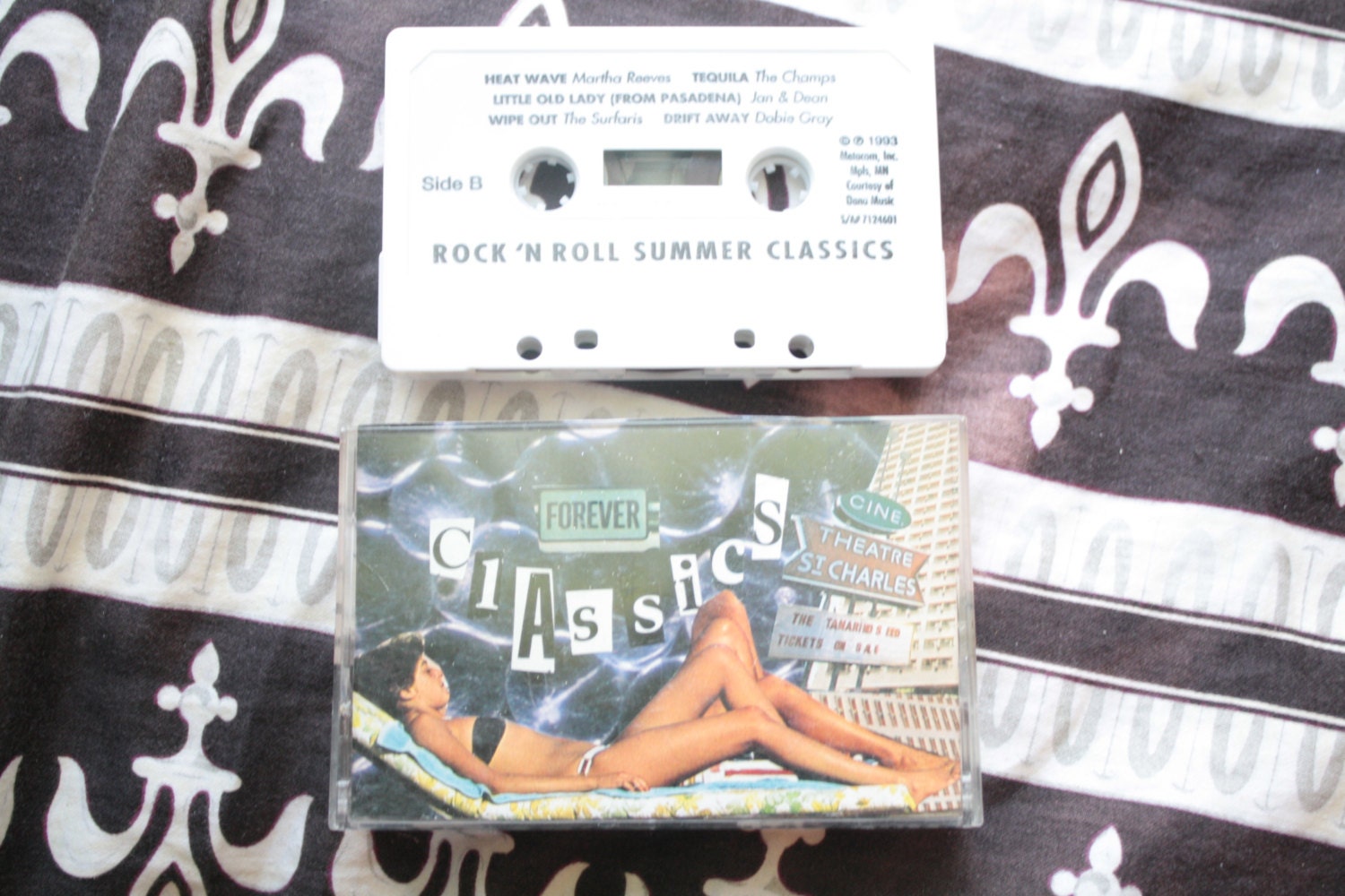 rock n' roll summer classics cassette tape original cover artwork 50s and 60s mixtape