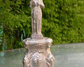French vintage art deco  joan of arc sculpture ornate anchor cross sacred heart sword lys flower flag