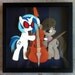 Commission: 12" x 12" Vinyl Scratch and Octavia Shadowbox