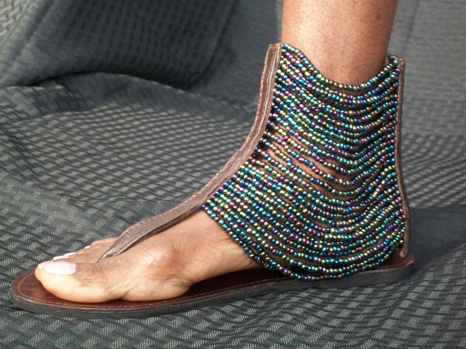 African Masai Beaded Sandals