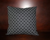 16x16 Black and White Cotton pillow