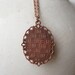 Grumpy Cat Antique Copper Necklace
