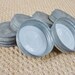 Vintage Antique Zinc Mason Jar Lids - Set of 3- Fits all Antique Jars - Ball- Atlas- Porcelain Inserts