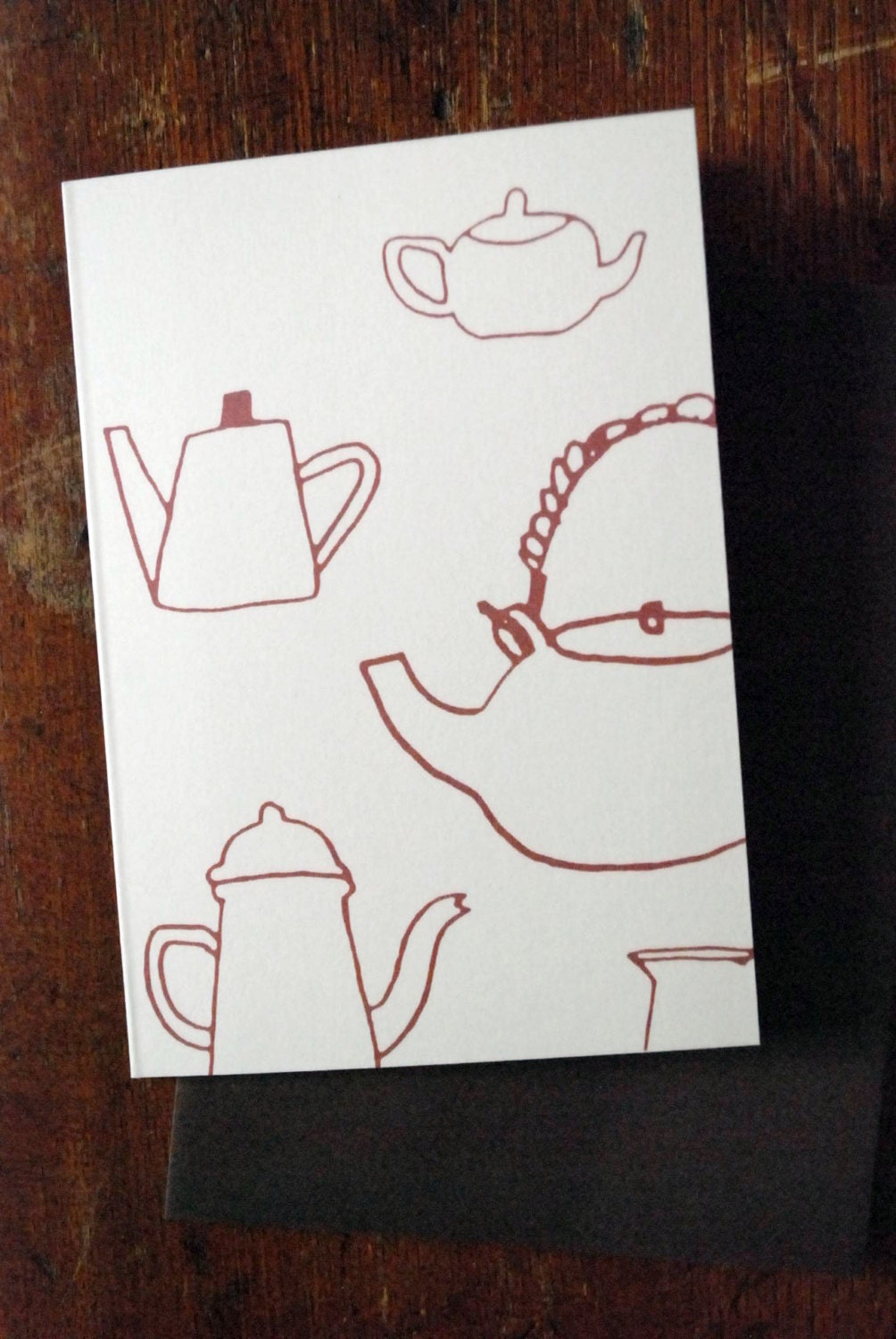 Teapots blank card