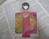 Handmade Japanese Origami Doll using Red Packet / AngPau Bookmark