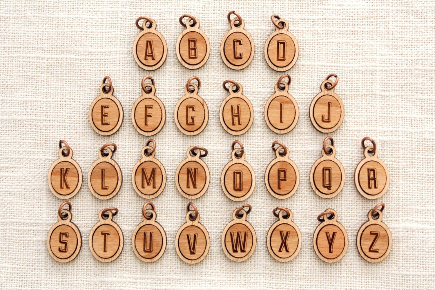 Modern Pendant, Handcrafted and Laser Engraved, Typography, Necklace, Custom Jewelry, Wood