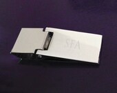 Silver Tone Personalized Money Clip - Contemporary and Sleek Money Clip