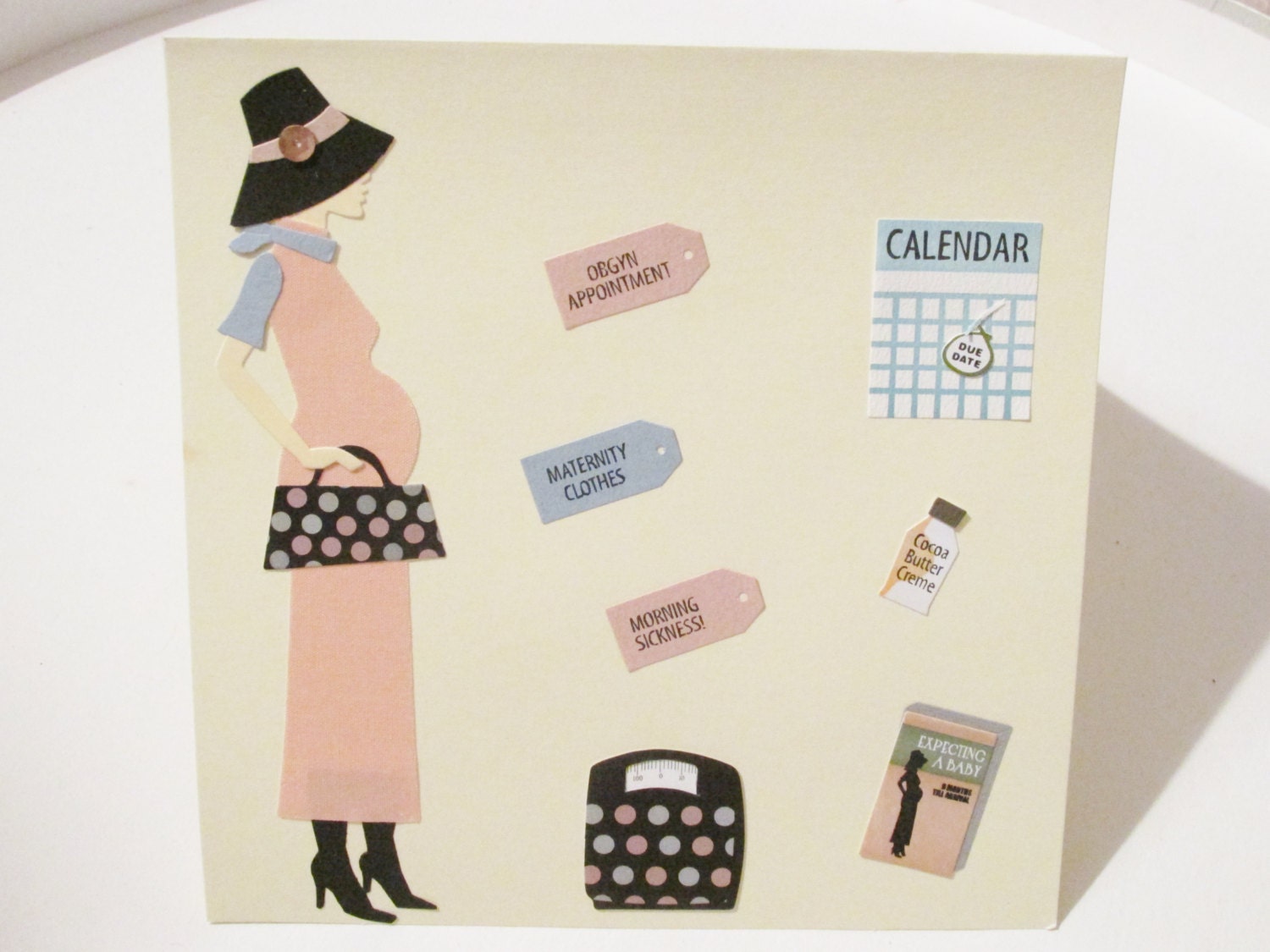 Expecting Mother New Baby Congratulations Handmade Card